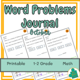 October Word Problems Journal | Ideal for Special Educatio