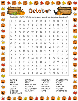 october word search monster word search word search october by mr