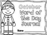 October Word of the Day Journal