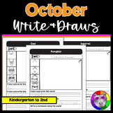 October Write and Draws, Handwriting Journals & Directed D