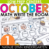 October Write the Room 1st Grade MATH Centers Fall First G