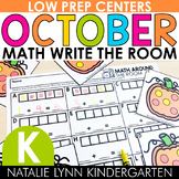 October Write the Room Kindergarten MATH Centers for Fall