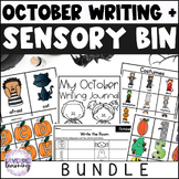 October Writing Center and Sensory Bin Bundle - October Wr