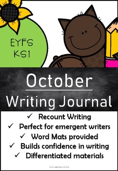 Preview of October Writing Pack for Emergent Readers and Writers