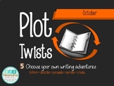 Distance Learning October Writing - Plot Twists! Writing Prompts