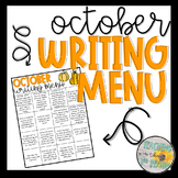 October Writing Prompt Menu