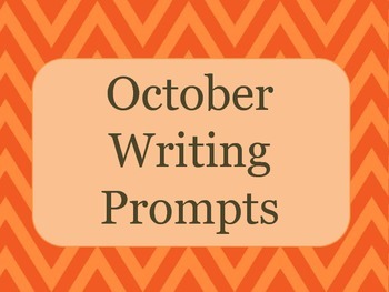 October Writing Prompts by amylizzie01 | TPT