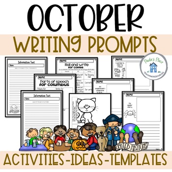 October Writing Prompts by Paula's Place Teaching Resources | TpT