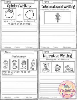 October Writing Prompts by Miss Faleena | Teachers Pay Teachers