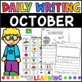 October Kindergarten Writing Prompts | Fall Journal Prompt