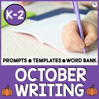 Preview of October Writing Prompts And Centers For Kindergarten And 1st Grade