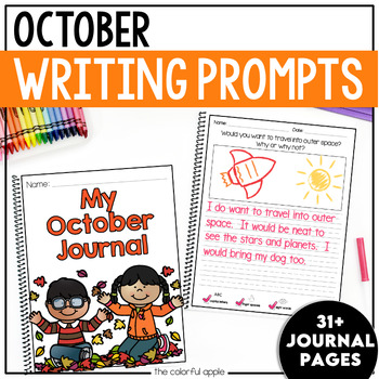 October Writing Prompts | Distance Learning by The Colorful Apple