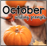 October Digital Writing Prompt Task Cards | Distance Learning