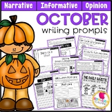 October Writing Prompts | Real-World & Draw & Write Formats | PDF & GOOGLE