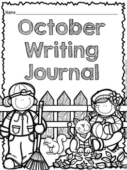 October Writing Prompts and Center (CCSS Aligned) by Teachin' N Beachin'