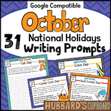 October Writing Prompts for National Holidays - October Mo