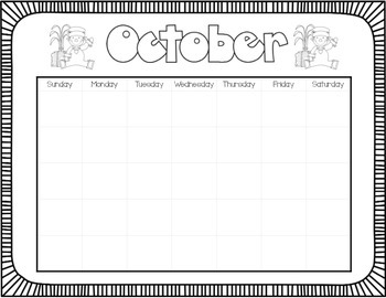 October Writing station by Christina Dyer | Teachers Pay Teachers