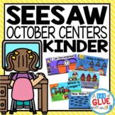 October and Halloween Seesaw Activities for Kindergarten