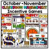 October and November Classroom Behavior Management Games