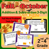 40 October with Addition & Subtraction 3-Digit in Fall Wor