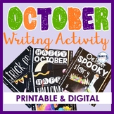 October writing prompts 3rd, 4th, 5th - Halloween craft ac