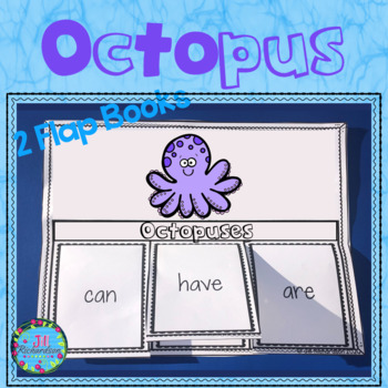 Preview of ESL Writing Activities Ocean Animals Octopus Flap Books