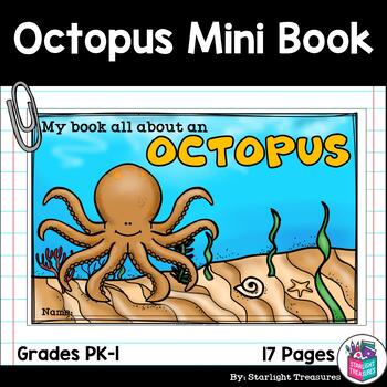 Preview of Octopus Mini Book for Early Readers - Animal Study