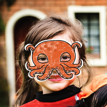 SEA Animal Masks, Ocean Animal Printable Paper Mask, Kid Party