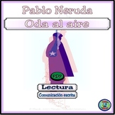 Preview of Pablo Neruda Oda al aire Poem Study Guide and Reading Comprehension Activity