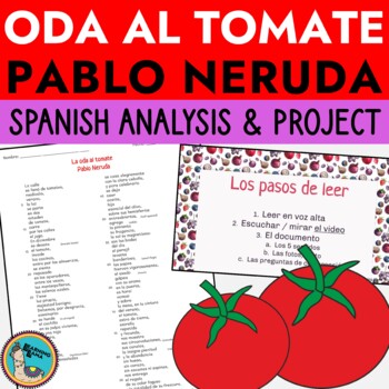 Preview of Oda al tomate Spanish Lesson