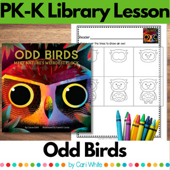 Preview of Odd Birds Library Lesson for PreK & Kindergarten