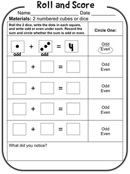 Odd and Even Numbers Activities Worksheets Games 2.OA.3 by Evil Math Wizard