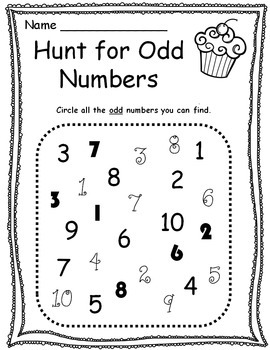 odd even number practice by teaching 1st grade tpt