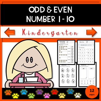Preview of Odd and Even Numbers Worksheets (1-10)
