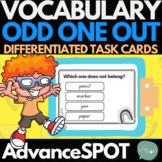 Odd One Out Differentiated Task Cards - Vocabulary Activity