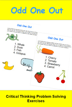 Preview of Odd One Out - Problem Solving