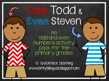 Preview of Odd Todd and Even Steven - A Math Center