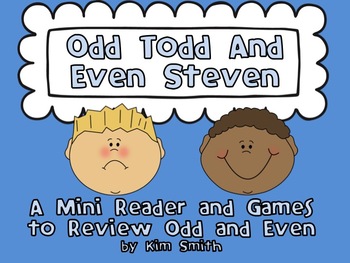 Preview of Odd Todd and Even Steven:  A Mini Reader and Games to Review Odd and Even