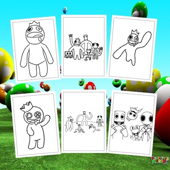 Rainbow Friends Coloring Pages: A Colorful Adventure