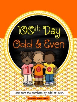 Preview of Odd and Even 100th Day of School Sort