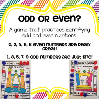 Odd And Even Games Worksheets Teachers Pay Teachers