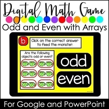 Preview of Odd and Even Game | Even and Odd Game for GOOGLE Classroom Distance Learning