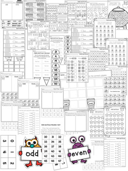 Odd and Even Numbers Worksheets-Even and Odd Numbers Worksheets | TpT