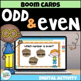 Odd and Even Numbers Digital BOOM Cards Fall Activities fo