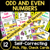 Odd and Even Numbers Pick, Flip and Check Cards [Australia