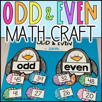 Preview of Odd and Even Penguin Math Craft