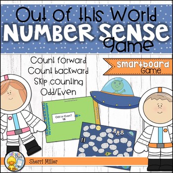 Preview of Odd and Even and Skip Counting Number Sense SMARTboard Game