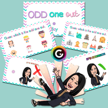 Preview of Odd one out - Genially Editable