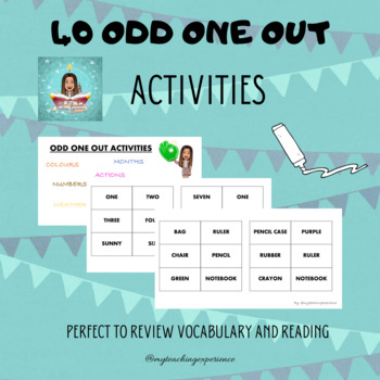 Preview of Odd one out activities