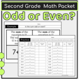Odd or Even Practice Packet with Guided Examples {2.OA.C.3}